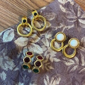 Set of 3 Vintage Earrings